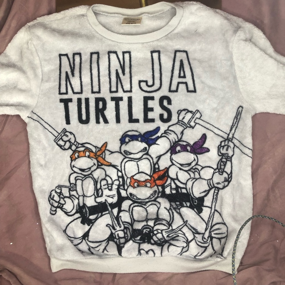 Teenage Mutant Ninja Turtles Junior’s Fleece Plush Top Size 3/5 Small